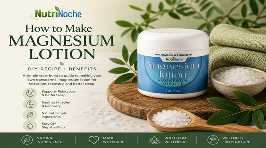 How to Make Magnesium Lotion DIY recipe with NutriNoche magnesium lotion product