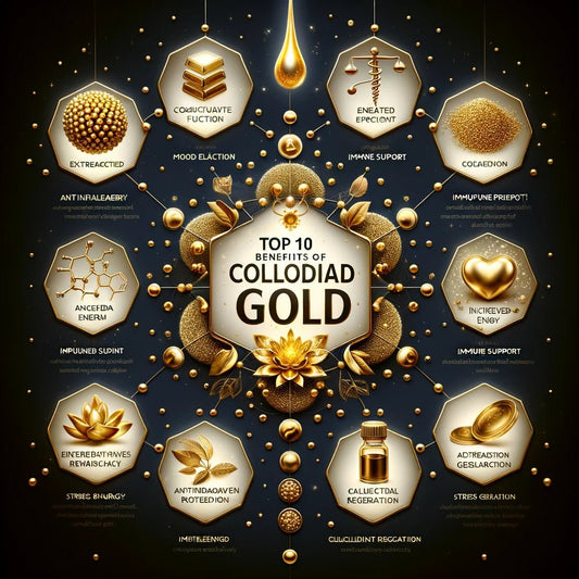 Top 10 Benefits of Colloidal Gold - NutriNoche