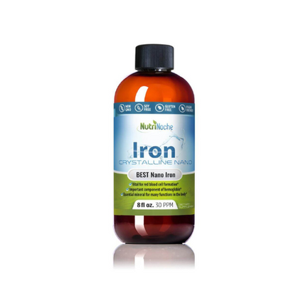 NutriNoche Liquid Iron | 99.99% Ultra Pure Crystalline Nano Iron Particles