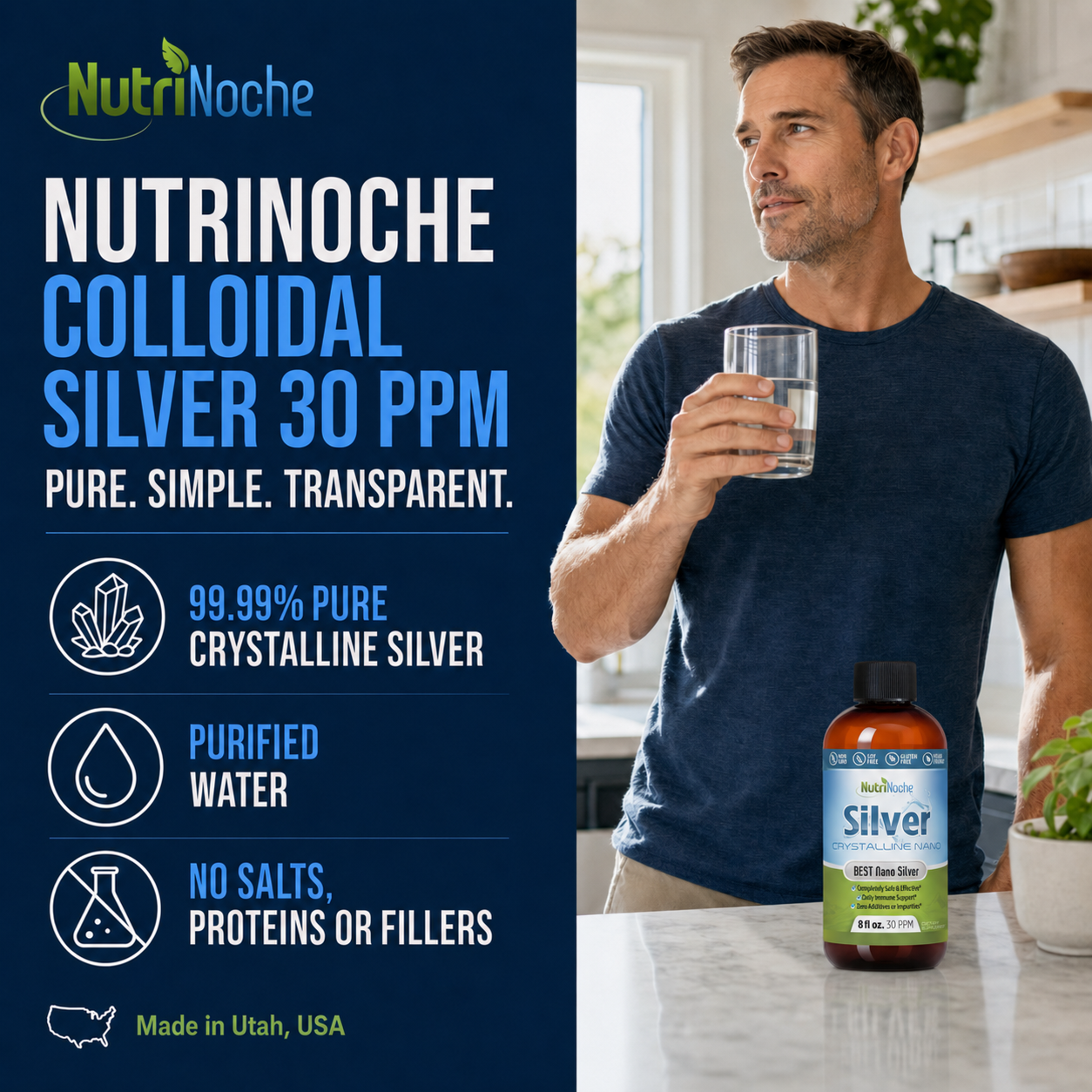 Colloidal Silver Supplement – Ultra-Pure | NutriNoche
