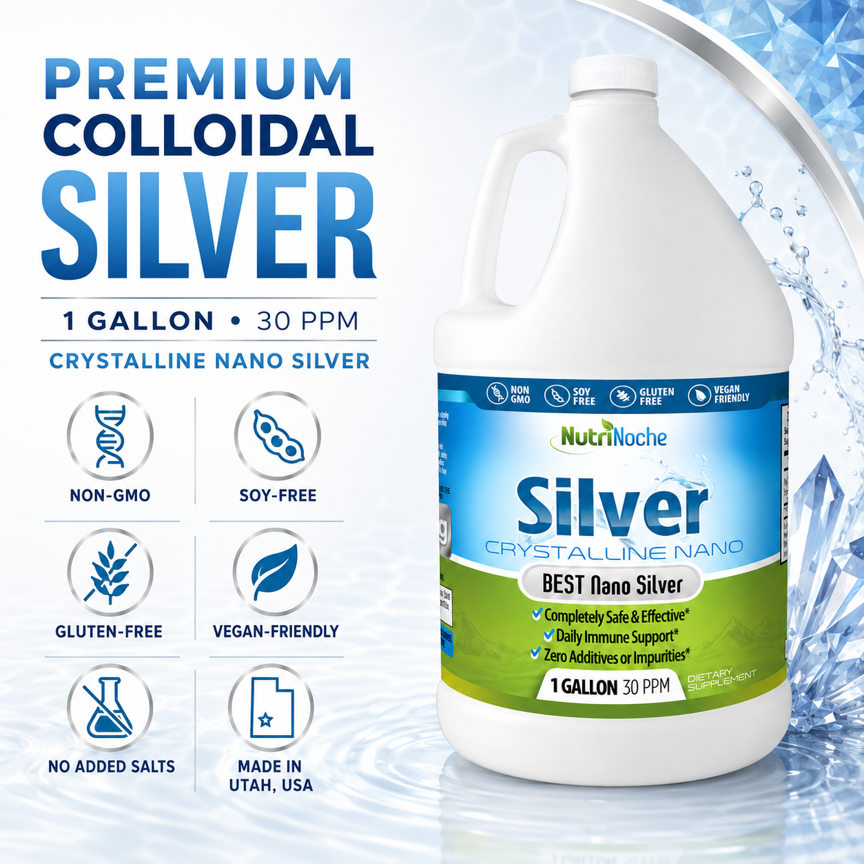 Colloidal Silver Supplement – Ultra-Pure | NutriNoche