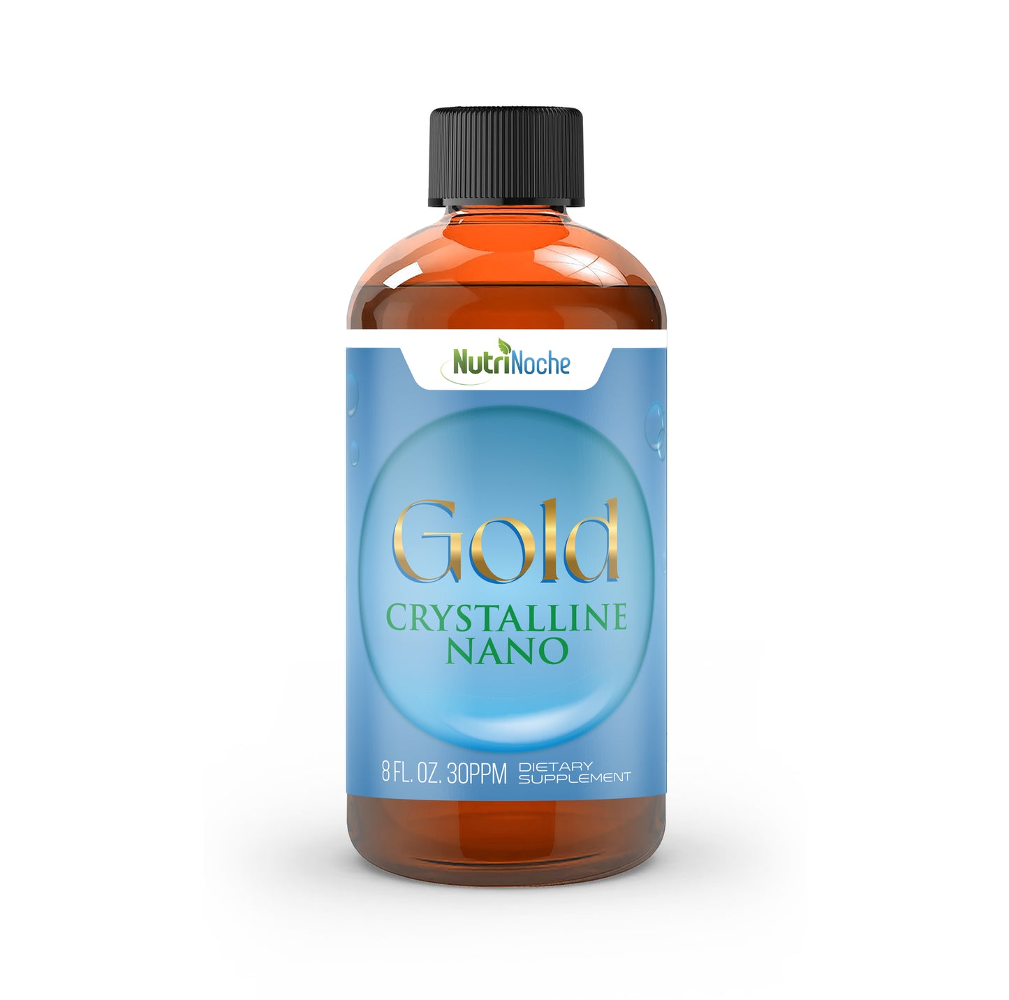 NutriNoche Colloidal Gold | 99.99% Ultra Pure Crystalline Nano Gold Particles