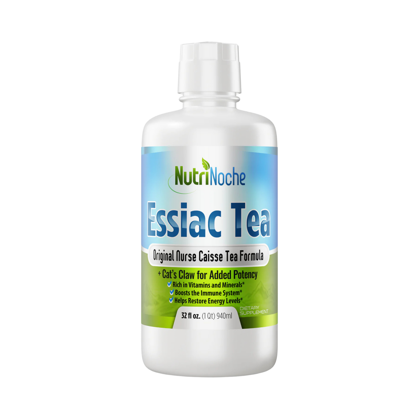 Nutrinoche Essiac Tea | Freshly Brewed Organic and WildCrafted Herbs | 32 Oz Bottle