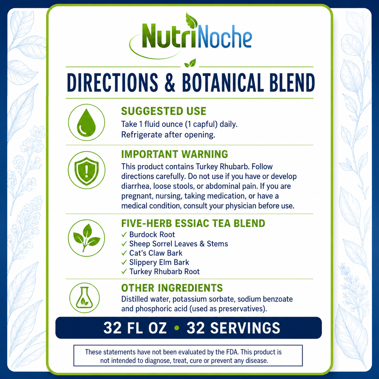Essiac Tea | NutriNoche 5-Herb Liquid Essiac Tea – Ready to Drink