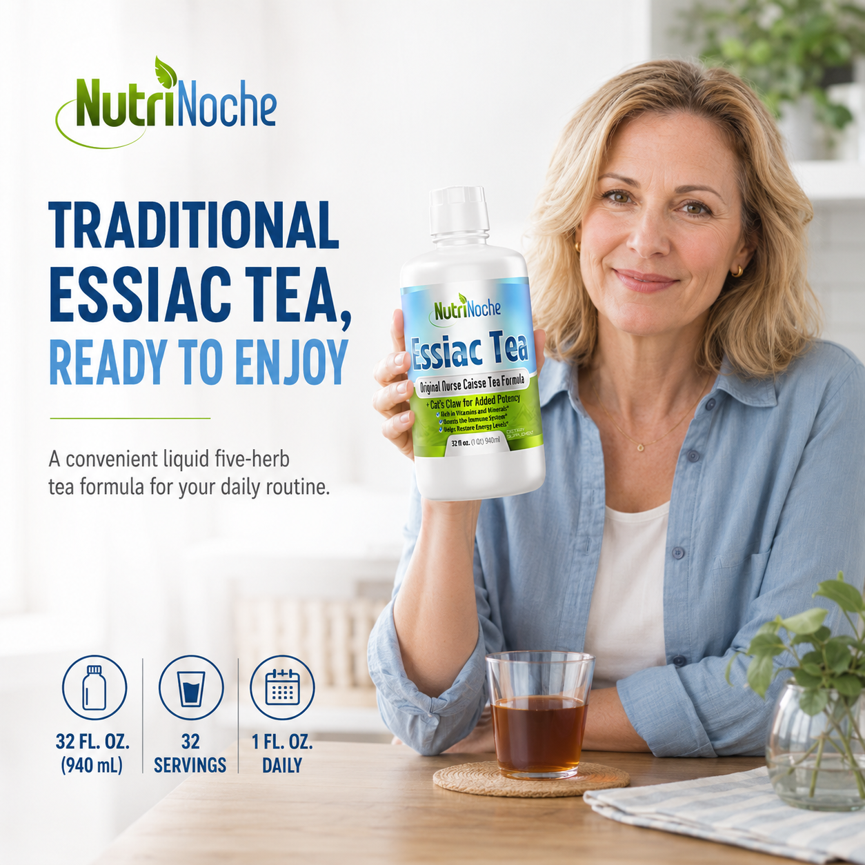 Essiac Tea | NutriNoche 5-Herb Liquid Essiac Tea – Ready to Drink