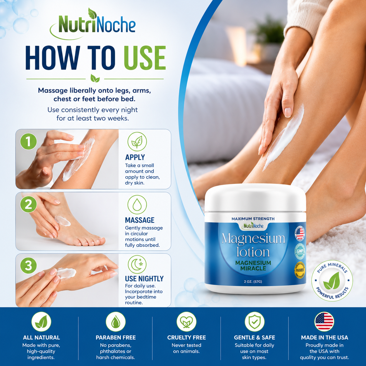 Magnesium Lotion by Nutrinoche. "Highly Recommended" Malvin ⭐⭐⭐⭐⭐