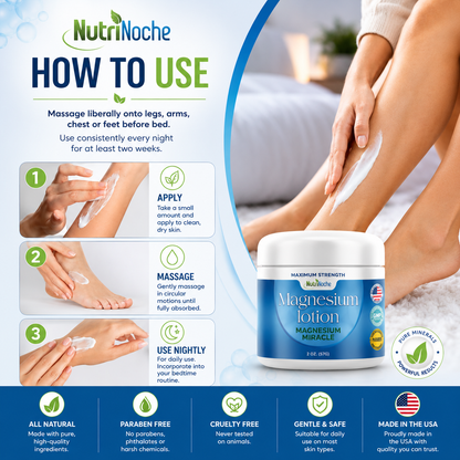 Magnesium Lotion by Nutrinoche. "Highly Recommended" Malvin ⭐⭐⭐⭐⭐