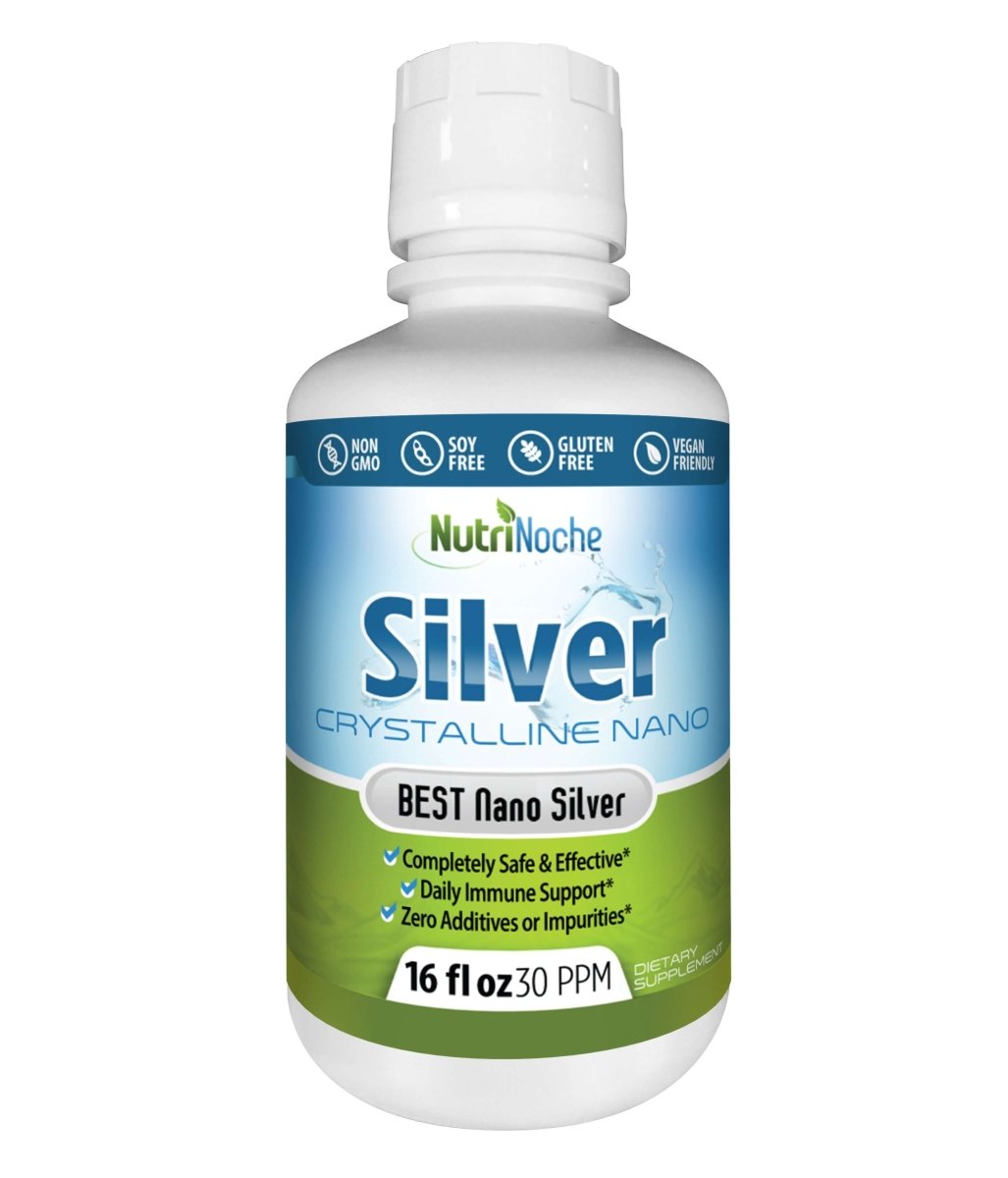 NutriNoche Colloidal Silver | 99.99% Ultra Pure Crystalline Nano Silver Particles - NutriNoche