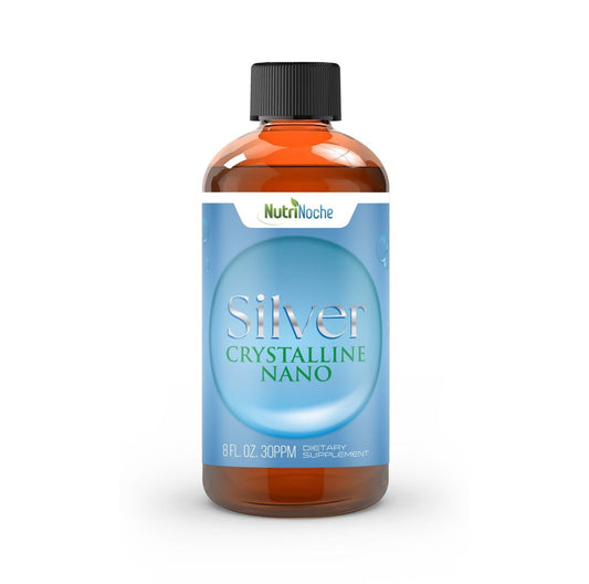 NutriNoche Colloidal Silver | 99.99% Ultra Pure Crystalline Nano Silver Particles - NutriNoche