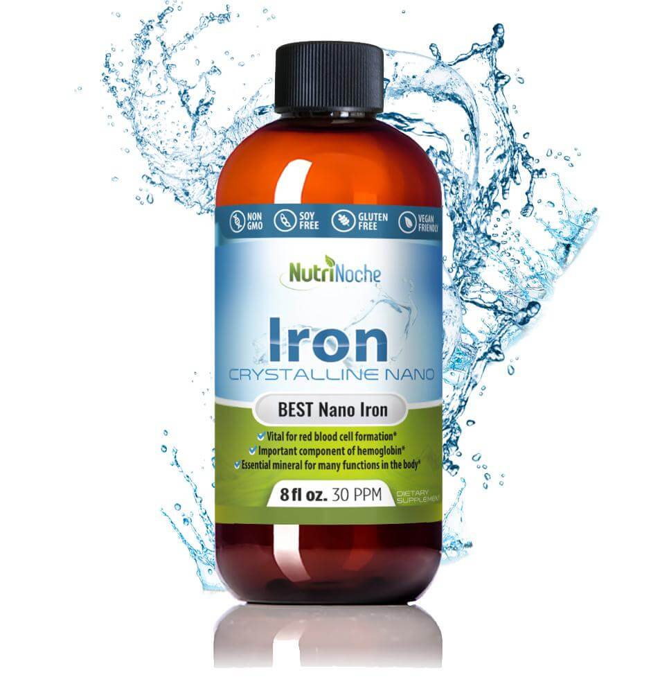 NutriNoche Liquid Iron | 99.99% Ultra Pure Crystalline Nano Iron Particles - NutriNoche