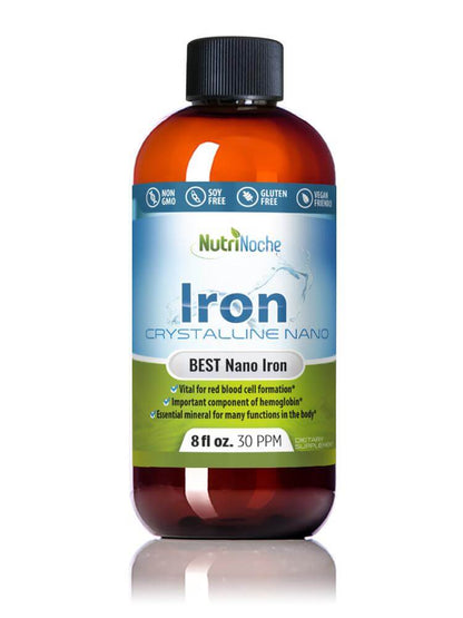 NutriNoche Liquid Iron | 99.99% Ultra Pure Crystalline Nano Iron Particles - NutriNoche