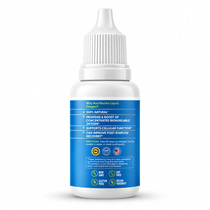 Liquid Oxygen Drops – Stabilized Oxygen Supplement, 2 oz