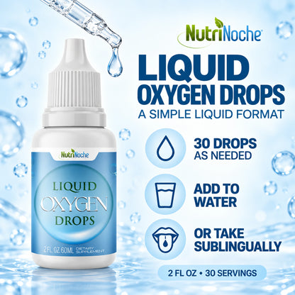 Liquid Oxygen Drops – Stabilized Oxygen Supplement, 2 oz