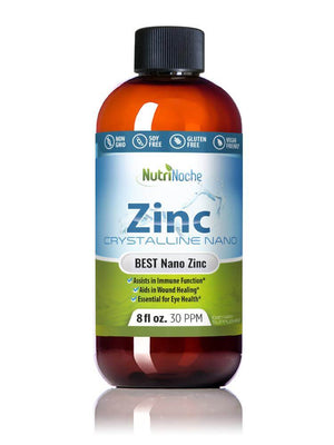 NutriNoche Liquid Zinc | 99.99% Ultra Pure Crystalline Nano Zinc Particles - NutriNoche