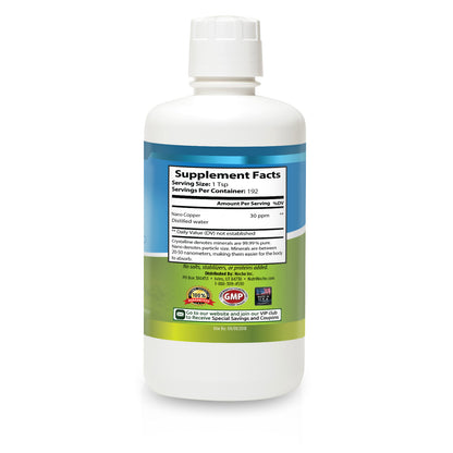 colloidal copper nutrinoche supplement facts 32 oz