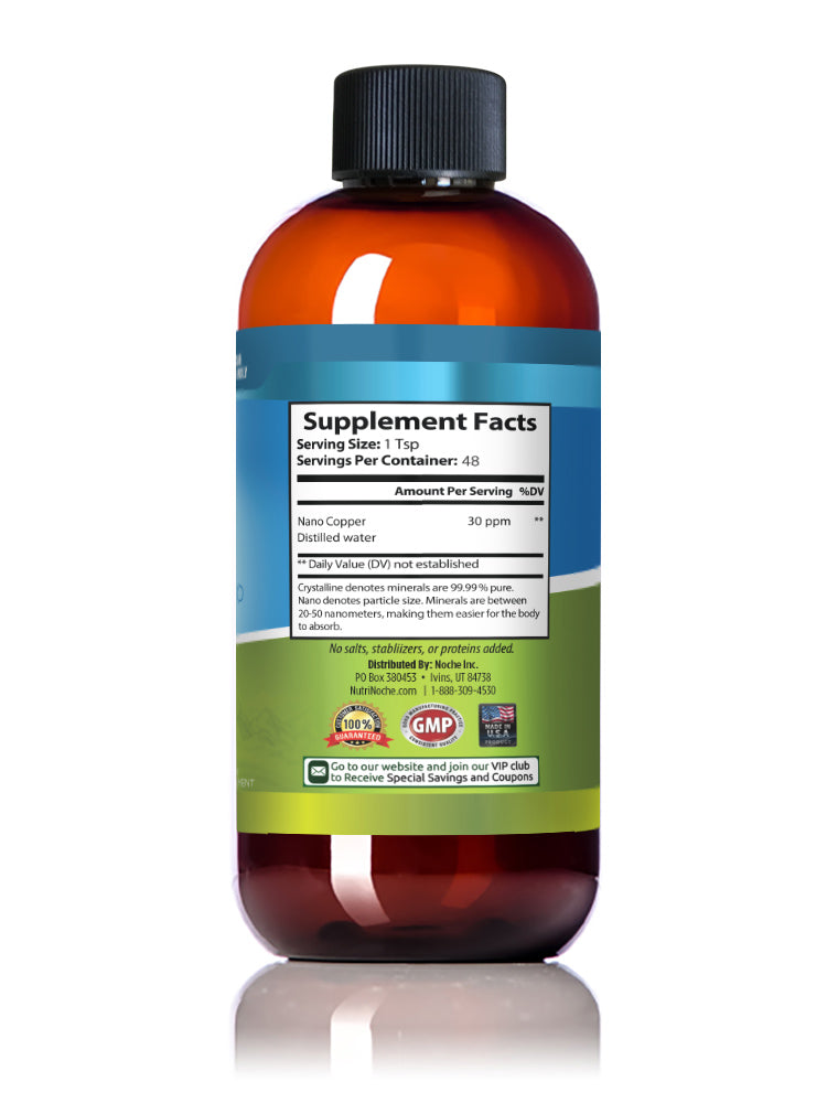 colloidal copper supplement facts nutrinoche
