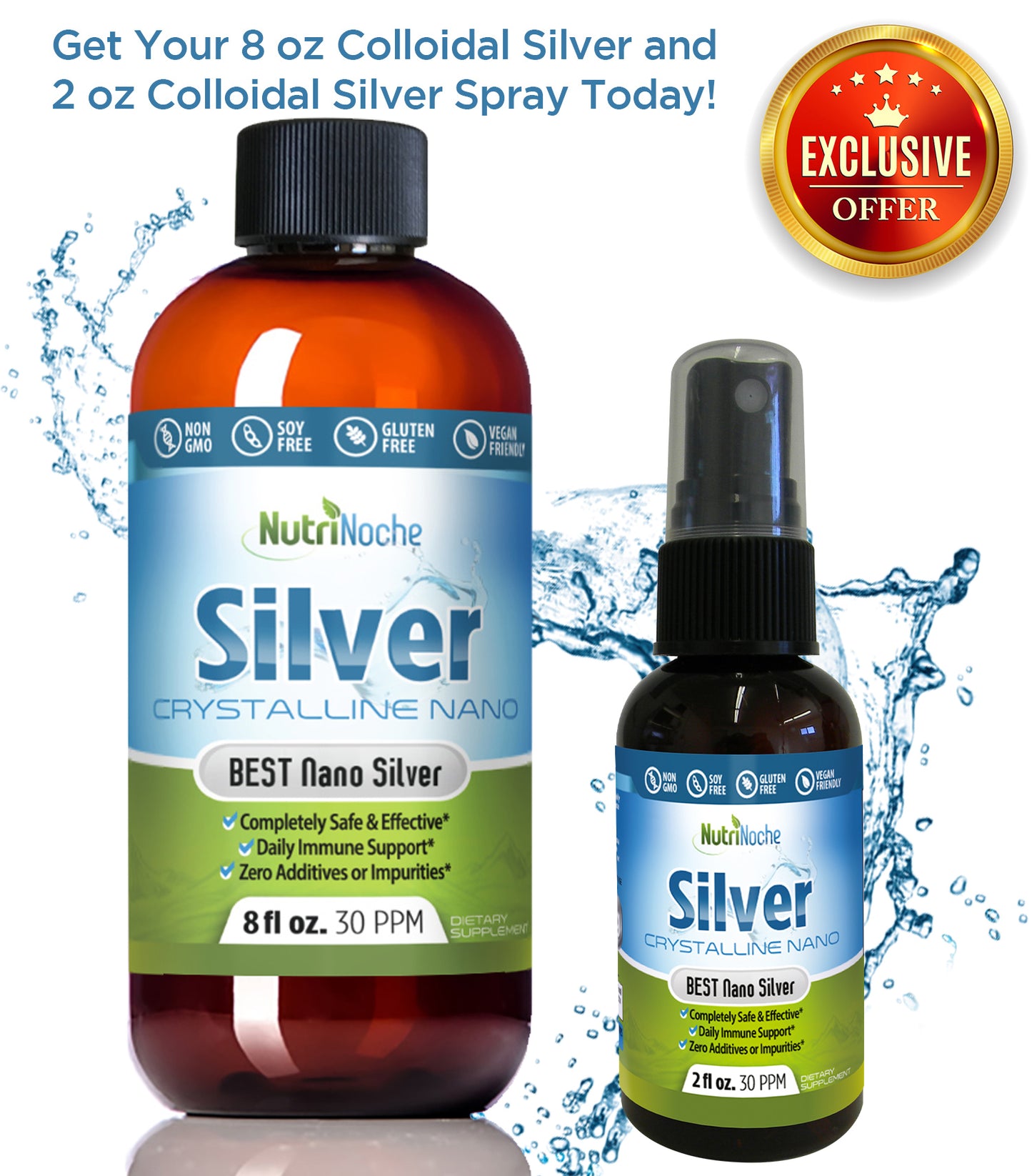 Colloidal Silver Supplement – Ultra-Pure | NutriNoche