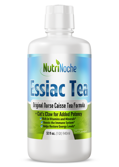 Nutrinoche Essiac Tea | Freshly Brewed Organic and WildCrafted Herbs | 32 Oz Bottle