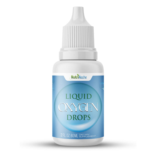 Nutrinoche Liquid Oxygen Drops for Humans - High Potency Liquid Oxygen Supplement - Potent Oxygen Boost to Help Facilitate Energy Production - 2 oz Oxygen Drop Formula - Pure Oxygenated Water