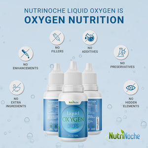 NutriNoche Liquid Oxygen Drops Supplement - 2 Fl. Oz of Liquid Oxygen Drops